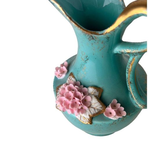 Vintage 1956 L'Amour China Hand Painted & Signed Decorative Vases Made in Japan - Picture 9 of 14